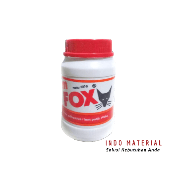 Lem Putih PVAC Fox Botol Plastik 500 gram Grosir
