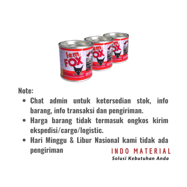 Lem Fox Merah Kaleng 70 gr Harga Grosir