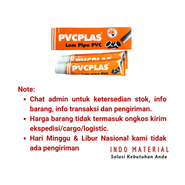 Lem Pipa Odol Murah Fox PVCPlas Tube 35 gr Note