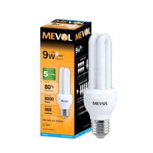 Lampu Meval 9W LHE 2U Putih
