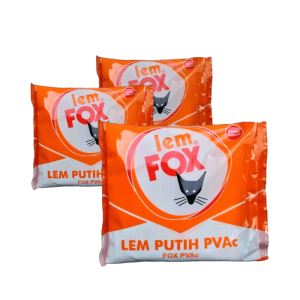 Lem Fox PVAc Kantong Orange Kemasan Baru 700 gr | Grosir
