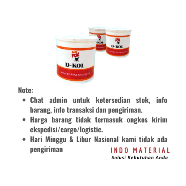 Fox D-KOL Botol Lem Koraltex 800 gr | Grosir Note