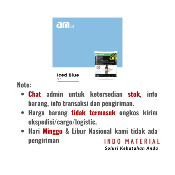 AM 51 Iced Blue 9 S Nat Kamar Mandi | Grosir Note
