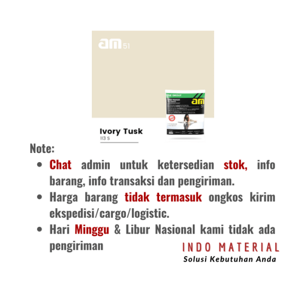 Jual Nat AM 51 Ivory Tusk 113 S | Grosir catatan pemesanan