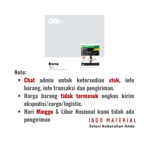 AM 51 Super Premium Bone 106 S | Grosir Cara Pemesanan