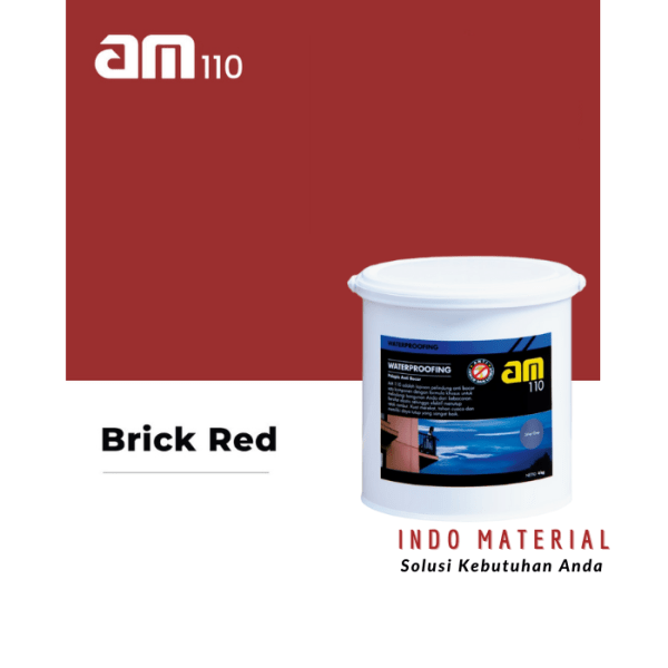 AM 110 4 kg Brick Red Waterproof | Grosir