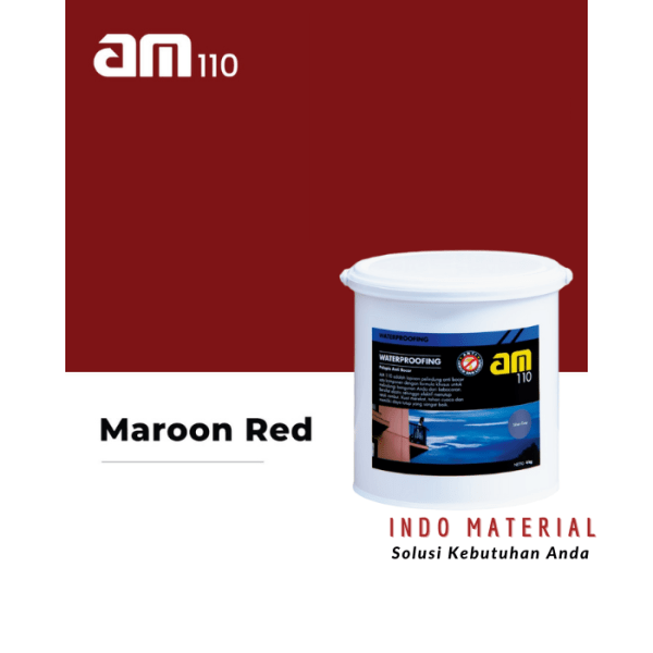 AM 110 Maroon Red 4 kg Cat Dinding Luar