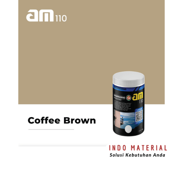 AM 110 Coffe Brown Cat Eksterior Anti Bocor Murah