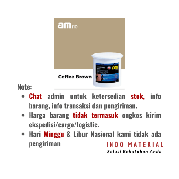 AM 110 Coffee Brown 4 kg Cat Waterproof Note