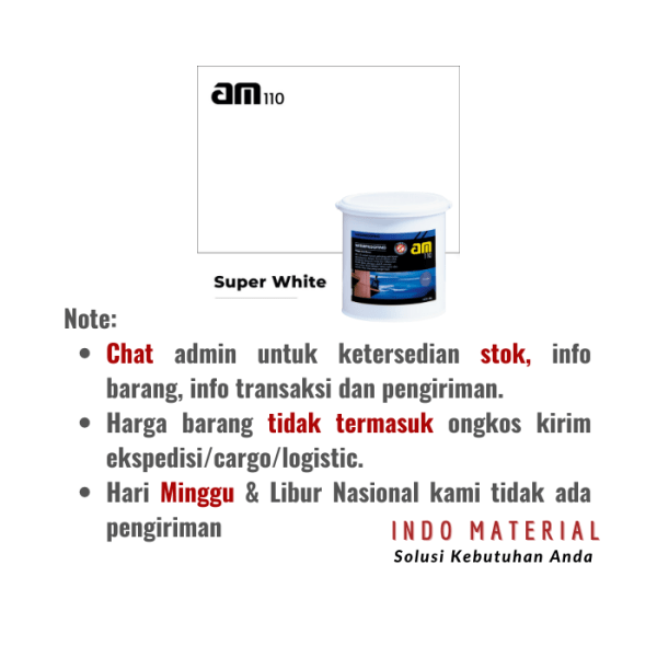 AM 110 Super White 4 kg Cat Eksterior Anti Jamur | S&K