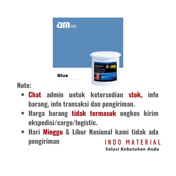 AM 110 Blue 4 kg Cat Anti Rembes | Grosir Online Catatan