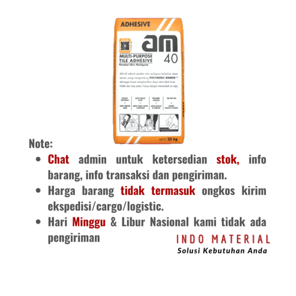 AM 40 Perekat Keramik Di Atas Keramik | Grosir Note