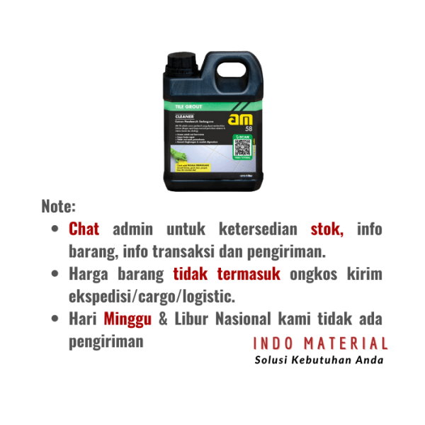 AM 58 Cairan Pembersih Noda Keramik 1 Liter Note