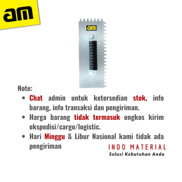 Cetok Roskam AM 601 Trowel Trapesium Murah S&K