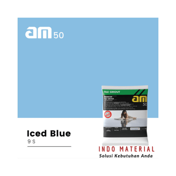 AM 50 Iced Blue 9 S Premium Tile Grout 1Kg Grosir