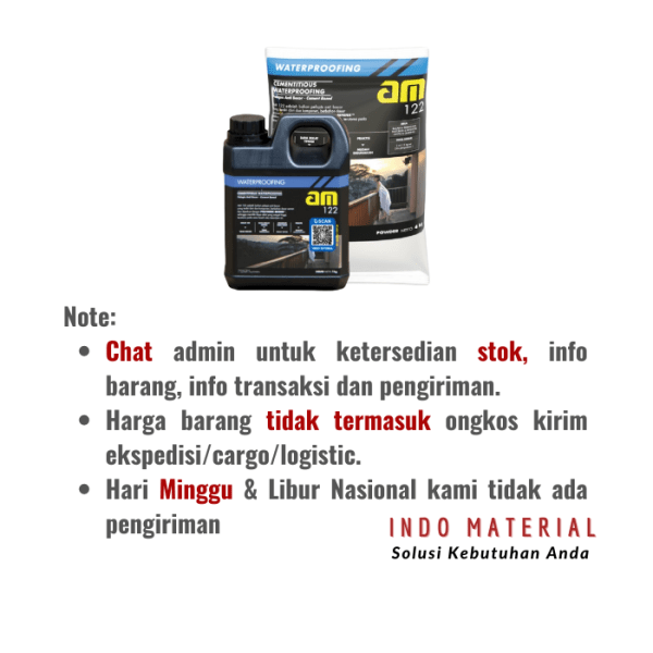 AM 122 Pelapis Anti Bocor Fleksibel 1kg+4kg Catatan Pemesanan