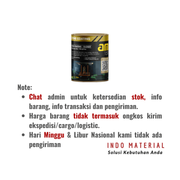 AM 151 Coating Batu Glossy 1 Liter | Grosir Ketentuan Pemesanan