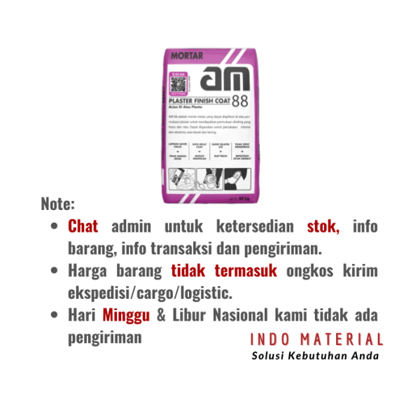 Acian Di Atas Plesteran AM 88 Zak | Grosir Ketentuan order