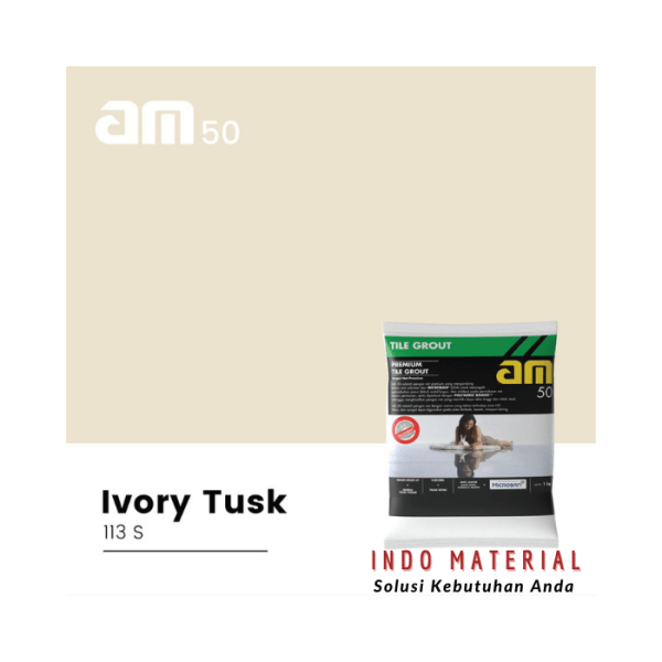 AM 50 Ivory Tusk 113 S Premium Tile Grout 1Kg