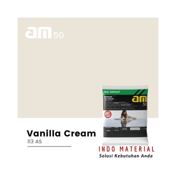 AM 50 Vanilla Cream 113 AS Premium Tile Grout