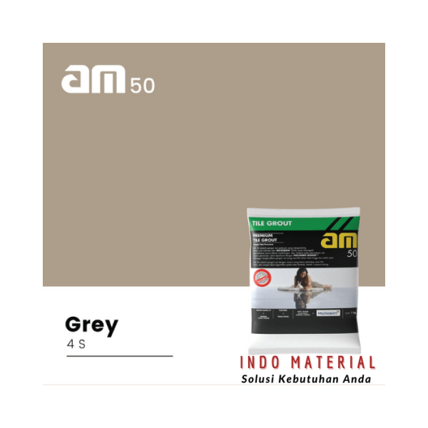 AM 50 Grey 4 S Premium Tile Grout 1 Kg Grosir
