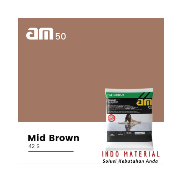 AM 50 Mid Brown 42 S Premium Tile Grout 1 Kg