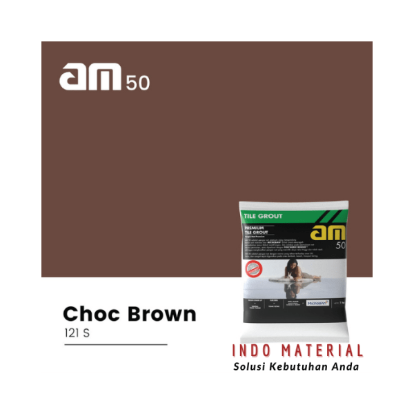 AM 50 Choc Brown 121 S Premium Tile Grout 1Kg