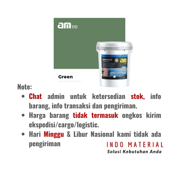 AM 110 Green 20 kg Cat Pelapis Anti Bocor | Grosir Note