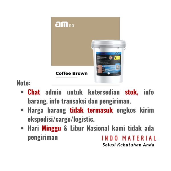 AM 110 20kg Coffe Brown Cat Waterproof | Grosir S&K