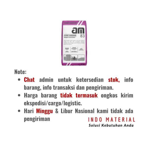 AM 83 Floor Hardener 25 kg | Grosir Note