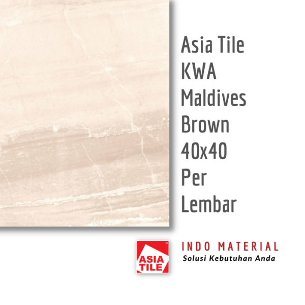 Asia Tile Maldives Brown 40x40cm KWA Eceran pic 2