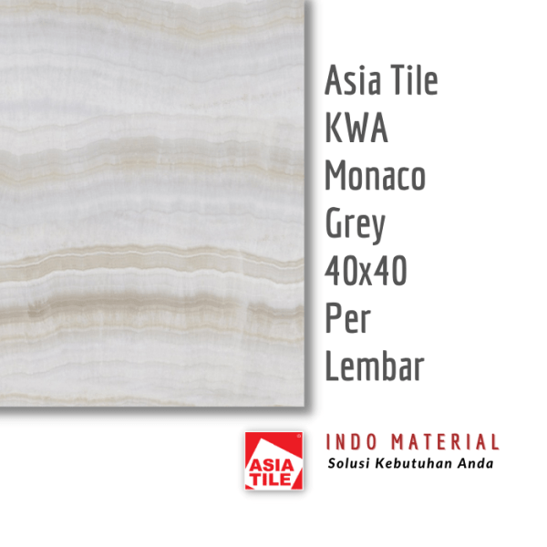 Asia Tile Monaco Grey KWA 40x40cm Eceran pic 2