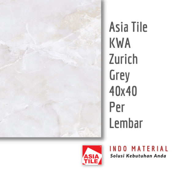 Asia Tile Zurich Grey KWA 40x40cm Eceran pic 2